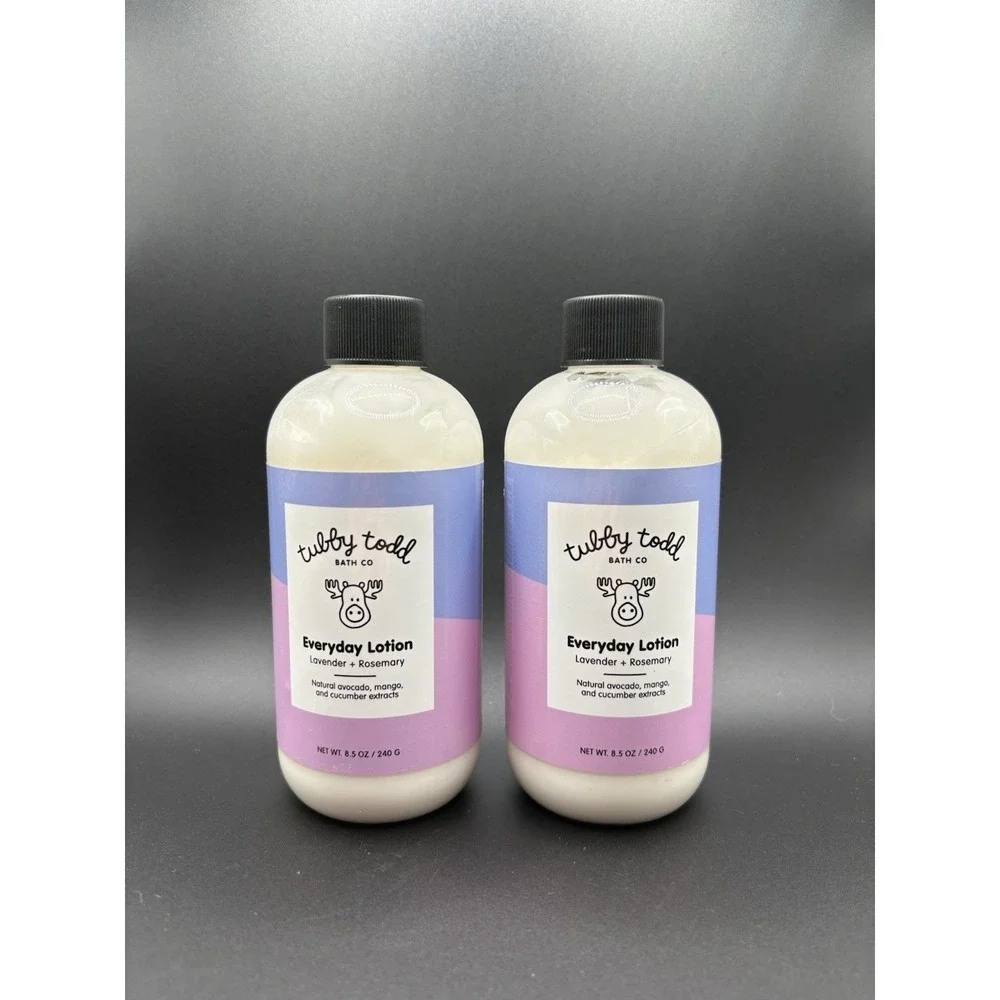 Tubby Todd Everyday Lotion Lavender Rosemary 8.5 oz Moisturizer Avocado (2)